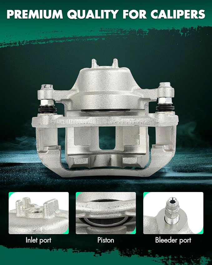 SCITOO Front Left Brake Caliper With Bracket 19B3300 Compatible For Dodge For Attitude 2006-2011,For Hyundai For Accent 2006-2011,For Kia For Rio 2006-2011,For Kia For Rio5 2006-2011
