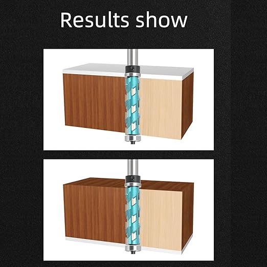 1/2 Shank 2-9/16" Spiral Top Bearing CNC Router Bit Flush Trimming Bit Engraving Router planing Head Wood Cutter Woodworking Tools Carving Cutting Tool