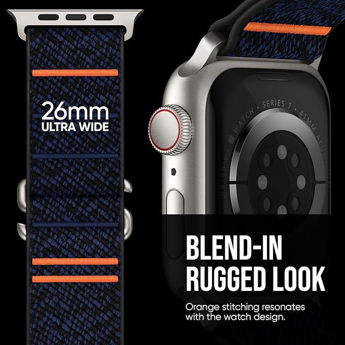Suitisbest Sport Bands Compatible with Apple Watch Ultra Band 49mm 46mm 45mm 44mm 42mm 38mm 40mm 41mm Men Women, Stretchy Nylon Sport Loop Strap with S-Hook for iWatch Series 10 Ultra SE 9 8 7 6 5 4 3