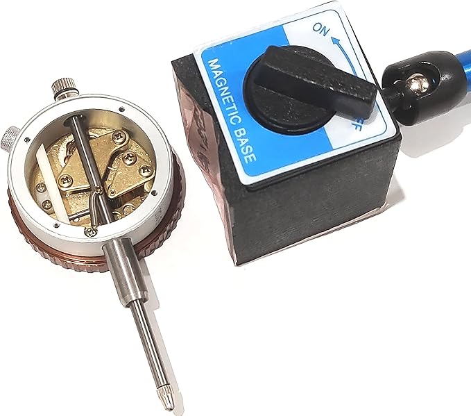 Dial Indicator with Magnetic Base 1" Dial Indicator 0.001" Fine Adjustment New