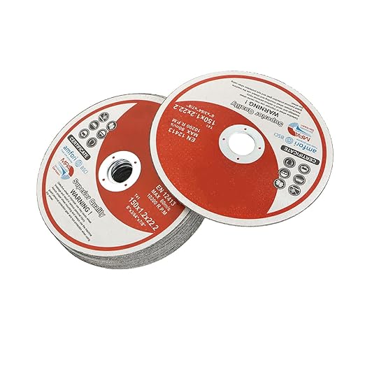 Cut Off Wheels 50 Pack 6 x .045 x 7/8 Inch Metal and Stainless Steel Cutting Discs for Angle Grinders