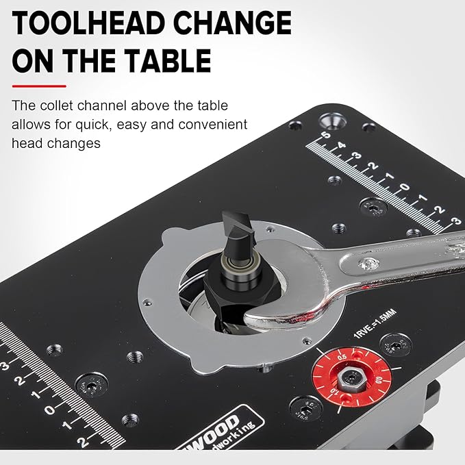 Router Lift, Precision Router Table Lift System, Durable Router Table Insert Plate, Router Lifts for Woodworking for 65mm Diameter Motors