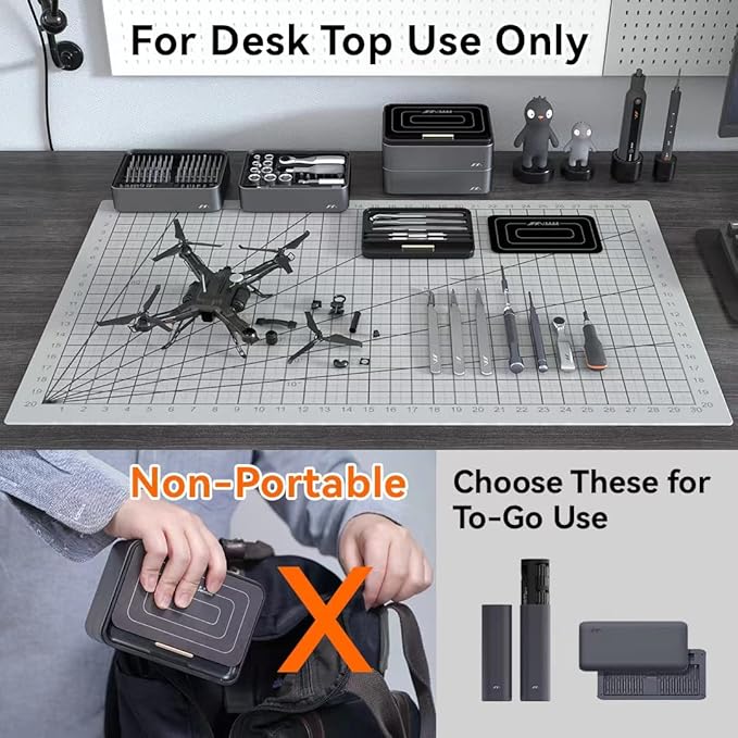 JIMIHOME 100 Pieces Precision Screwdriver Set with Ratchet and Tweezers Magnetic Screwdriver Kit Desktop Mini Tool Station 100-Piece with Bits for Electronics PC Laptop Tablet Repair Household Tool