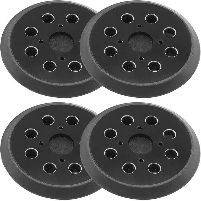 5 Inch Sander Replacement Pad for Ryobi RS290, RS240, RS280 Sander,4 Pack 5-Inch 8-Hole Hook and Loop Orbital Sander Pad Compatible with Rigid R2600, R2601 Random Orbit Sander