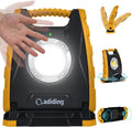 Adiding Rechargeable LED Work Light 4400mAh - Portable Flood Light With Sensor & 360 Rotation Magnetic Base for Repairing, Inspection, Garage, Camping