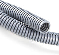 ZhiYo 20FT 1/4” Wire Loom Split Tubing Auto Wire Conduit Flexible Cover | High Temperature Heat Resistant -40F to 257F | Plastic Cover for Electrical Wires & Cables, Grey
