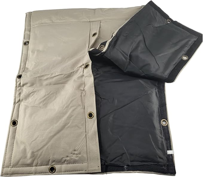 The Original Pipe Insulation Cover (5˚F) Winter Pipe Insulation (UV-Coated),Pump Cover, Sprinkler Irrigation Valve Cover, Backflow Preventer Freeze Protection (17W X 24H 4-Way)