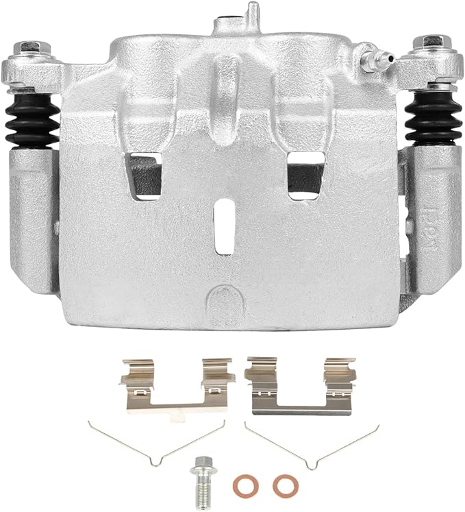 cciyu Front Left Brake Caliper Assembly w/Bracket 19B3826 2014 2015 2016 2017 2018 2019 For Acura For MDX,2016 2017 2018 2019 2020 2021 For Honda For Pilot,2017 2018 2019 2020 For Honda For Ridgeline