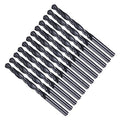 Drill Bit, 6.3mm Cutting Diameter, 4241 HSS Nitriding Black 118° Cutting Angle Versatile Jobber Bits - (Applications: for Drilling Plastic Wood Soft Metal), 12-Pieces