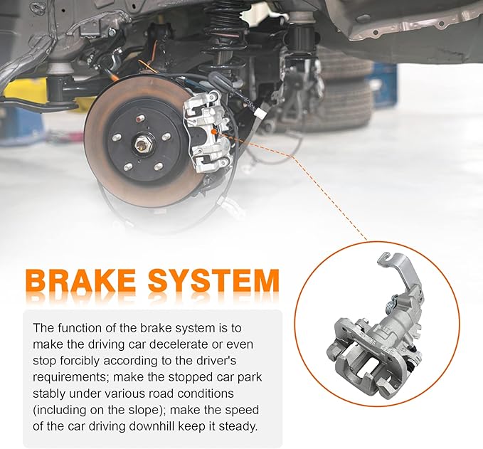 DRIVESTAR 19B2069 Rear Brake Caliper Driver Side, ONLY Fit 2004 2005 2006 2007 2008 for Acura TSX, 1998-2007 for Honda Accord, Rear Left Caliper New