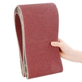 6 x 48 inch Sanding Belts 80 Grits 5 Pack Belt Sander Paper Belt Sander Belts Aluminum Oxide Sanding Belt for Belt Sander Knife Sharpening Woodworking Metal Glass Polishing