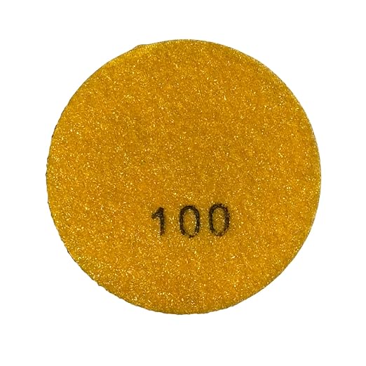 Sandbaggy 3" Metal Bond Diamond Polishing Pad - 100 Grit (8mm Thick) (80, 3-inch)