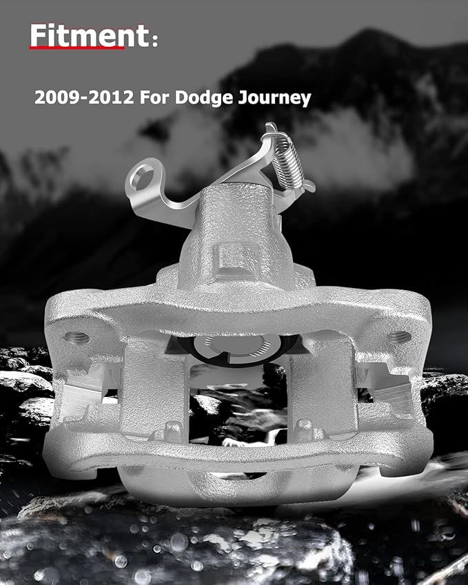 cciyu Rear Left & Right Brake Calipers Assembly w/Bracket 18B5177 18B5176 2009 2010 2011 2012 For Dodge For Journey