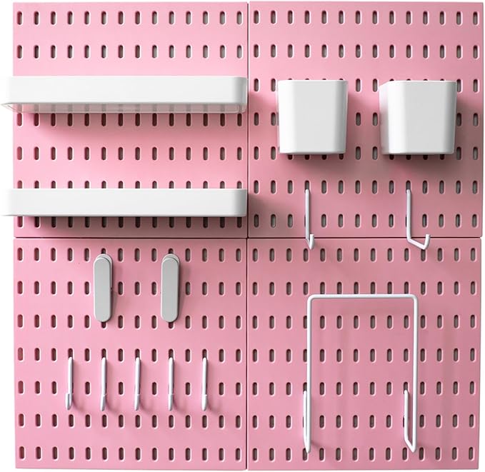 22"x44" Plastic Pegboard Panels Durable Modular Organizer Boards for Wall Storage, Garage, Workshop & Craft Room – Lightweight & Easy to Install