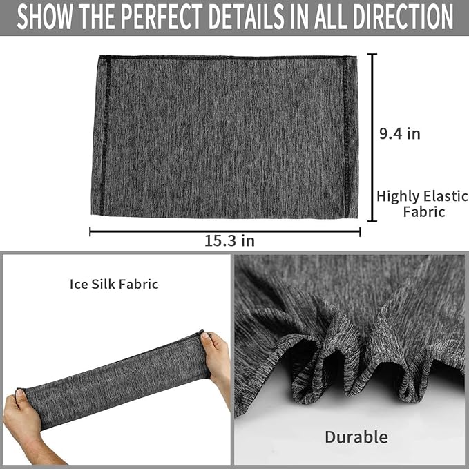 Achiou Cooling Neck Gaiter Face Cover Scarf, UV Protection Mask for Men and Women,Soft Windproof, Hiking Cycling Running