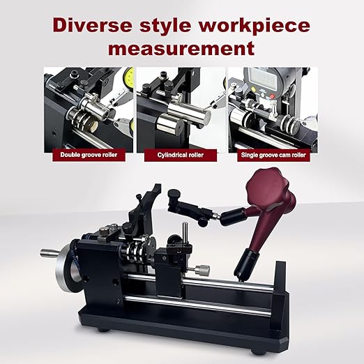 Coaxiality Measuring Instrument, Concentricity Tester, Measuring Dia 1-35mm, Length 102mm, Precision Resolution 0.002mm, with A Two Measuring Stand and an Sliding Guide Rail