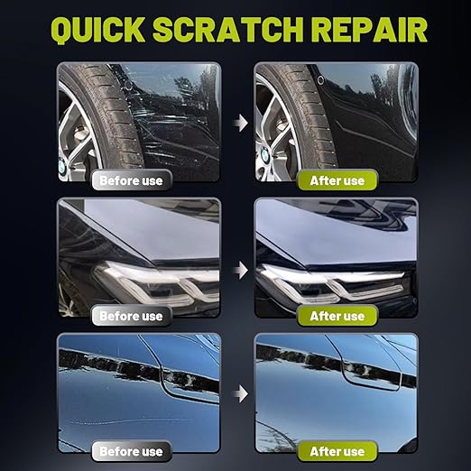 Upgraded Car Scratch Remover Kit, Scratch Remover for Vehicles ＆ Cars, Car Paint Scratch Repair, Polishing ＆ Rubbing Compound Paint Restorer with Applicator Pad, add Gloss ＆ Shine 9.2OZ