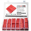 Chanzon 140 Pcs Heat Shrink Tubing Kit, 3:1 Red Sleeving Heat Shrink Wrap Tubing with Length 3.5" (inch), Marine Grade Electrical Waterproof Polyolefin Heat-Shrink Tube