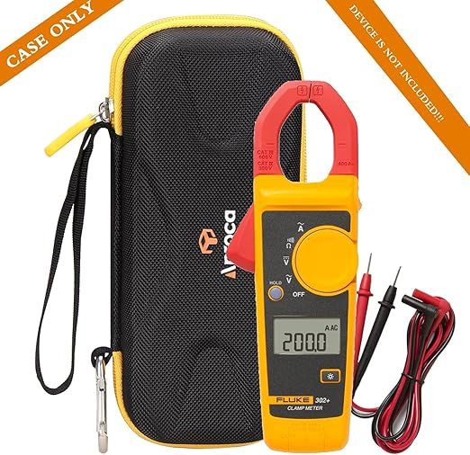 Aproca Portabel Hard Storage Case, for Fluke 323/324 / 325/302+ Clamp Meter and Accessories