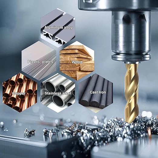 BeHappy 15Pcs Cobalt Drill Bit Set, M35 HSS, 135 Degree Tip, Twist Jobber Length for Hardened Metal, Stainless Steel, Cast Iron, Wood, and Plastics, with Index Storage Case 1/16“-3/8”