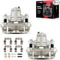 Torchbeam 2PCS Rear Driver and Passenger Side Brake Caliper For Toyota for 2002-2006 Camry, 2005-2007 Avalon, 2004-2008 Solara, Disc Brake Caliper Assembly with Bracket Replace # 19B2696+19B2697