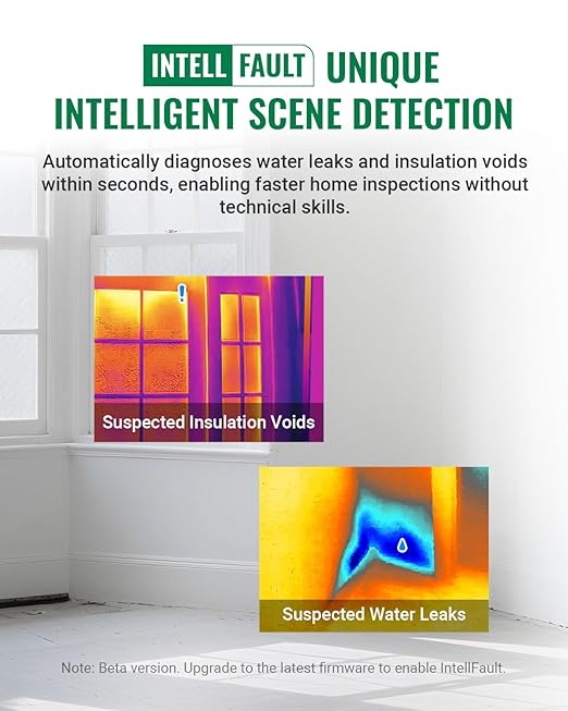 HP96 Thermal Imaging Camera,3.5" Touch Screen Thermal Camera with Visual Camera, 240 x 240 Super Resolution, Intelligent Scene Detection, 96 x 96 IR Resolution, 25 Hz Video Recording, -4°F to 662°F
