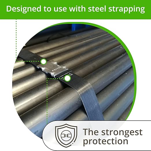 IDL Packaging Round Packages Strapping Tool Set for 5/8" Steel Strapping, 1400 lbs Break Strength – Tensioner, Sealer, Cutter for Metal Banding – Packaging Strapping Tool Kit to Secure Heavy Packages