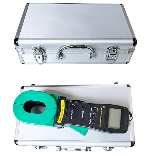 VA100 Professional Digital Clamp Ground Resistance Tester – No Disconnect Earth Testing for Power Systems, Telecom, Gas Stations & Industrial Use 0.01-1000Ω