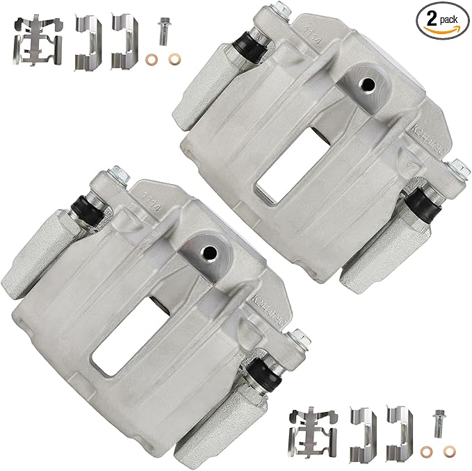 cciyu Rear Left + Right Brake Calipers With Bracket 18B4727 18B4726 For Cadillac 2000-2002 For Chevrolet 1999-2005 For GMC 1999-2005 (2PCS)