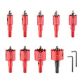 9PCS Bi-Metal Hole Saw Kit, Carbide Hole Saw Set for Thin Metal, Wood,Plywood, Cornhole, Ceiling, and Drywall
