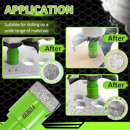 Diamond Core Drill Bits - 1-3/8" Tile Hole Saw 35mm for Porcelain Tile Granite Marble Masonry Brick