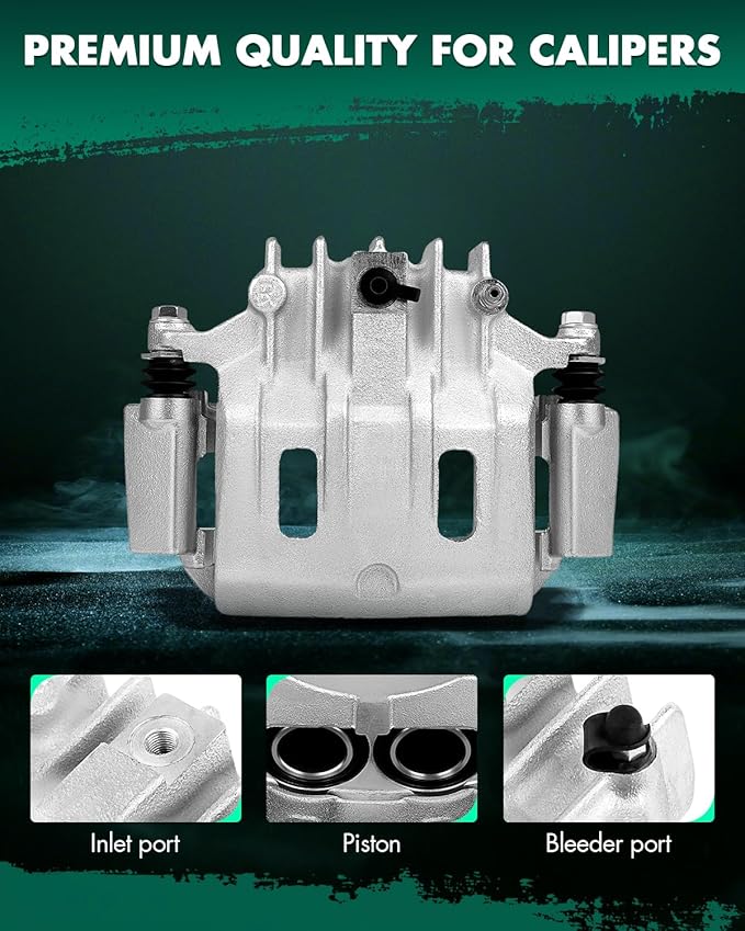 SCITOO Rear Brake Calipers With Bracket 18-B4752 18-B4753 Compatible For Ford For Excursion/F-250, For Ford For F-250 Super Duty 99-04 For Ford For F-350 99-04 For Ford For F-350 Super Duty 99-04