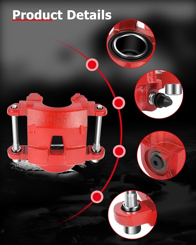 cciyu Front Right Brake Caliper Assembly 18-4071 For Avanti 1968-1985,For Buick 1978-1987,For Chevy 1978-2003,For GMC 1978-2003,For Isuzu 1996-2000,For Oldsmobile 1978-1988,For Pontiac 1978-1992