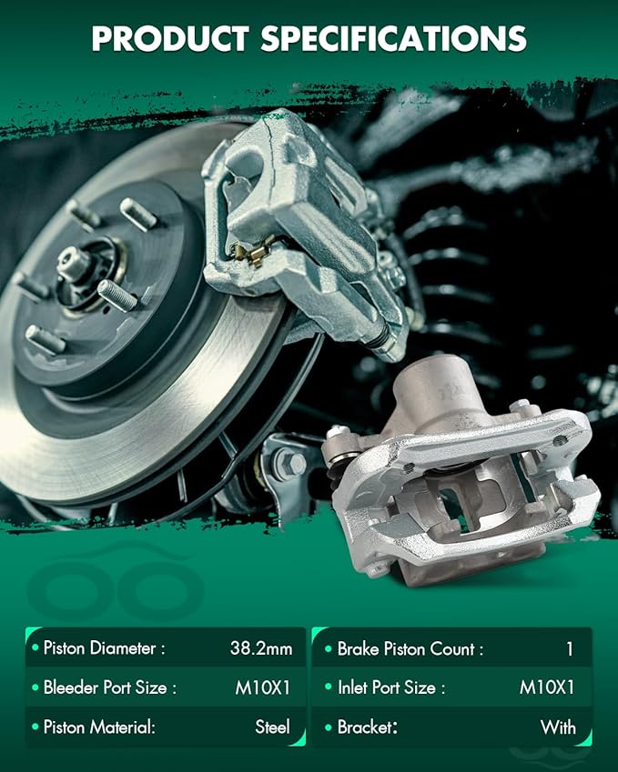 SCITOO 19-B3426 Rear Right Disc Brake Caliper Assembly w/Bracket For Kia For Rondo 2007-2008