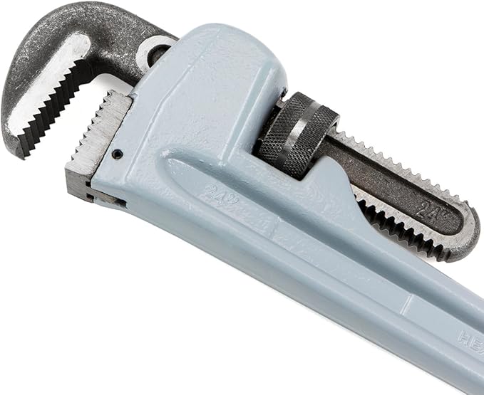 Stark USA "3PCS Aluminium Pipe Wrench Adjustable Jaw Plumbing Pipe Wrench (14" 18" 24" inch) Pipe Wrench Set, silver (18849)