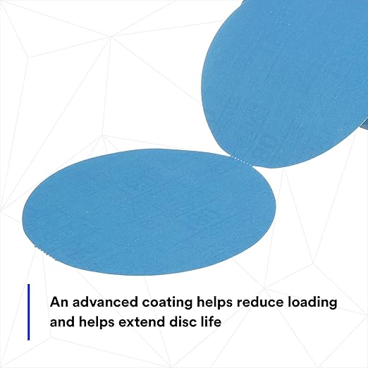 3M Stikit Blue Abrasive Disc Roll, 36206, No Hole, 6 in, 180+ Grade, Pack of 100, Automotive Sanding Discs for Coating Removal, Body Repair, Auto Sanding, Primer Sanding