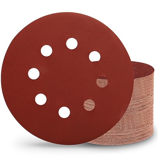 80 PCS 1000 Grit 5 Inch Sanding Discs, Hook and Loop Sandpaper for Random Orbital Sander