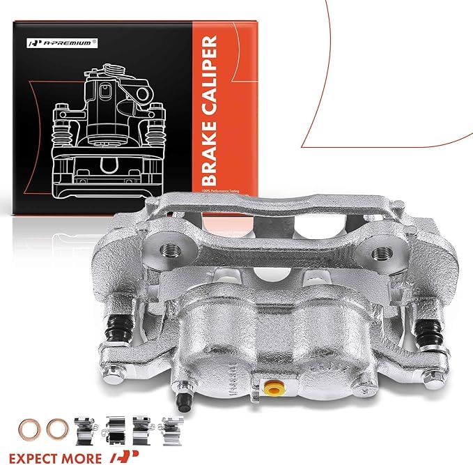 A-Premium Disc Brake Caliper Assembly with Bracket Compatible with Ford Models - For F-150 2012-2020, Lobo 2011-2013 2015-2020 - Front Left Driver Side