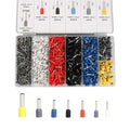 Fidioto 1900pcs Wire Ferrules Terminals Kit, AWG 22-10 Terminal Connector Wire Insulated Cord Pin Ends Terminals for Electric, Industrial, Power Control System, etc.