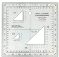 Military Protractor - Perfectly Cut for Land Nav
