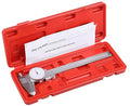 Accusize Industrial Tools 0-6''/0-150 mm by 0.001''/0.02 mm Inch/Metric Dual Needle Precision Dial Caliper Stainless Steel, P920-S236