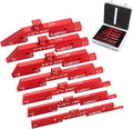 Router Table Setup Bars, 7pcs Aluminum Precision Setup Blocks Height Gauge Set for Router Table Saw Accessories and Angle Woodworking Set Up(Each Block has Different Thickness)