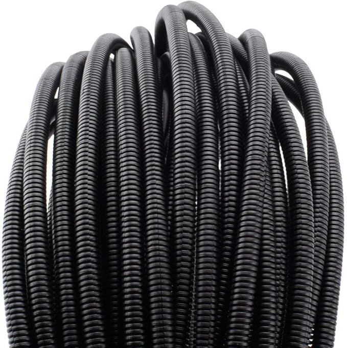 ZhiYo 100 FT 1/4” Wire Loom Split Tubing Auto Wire Conduit Flexible Cover