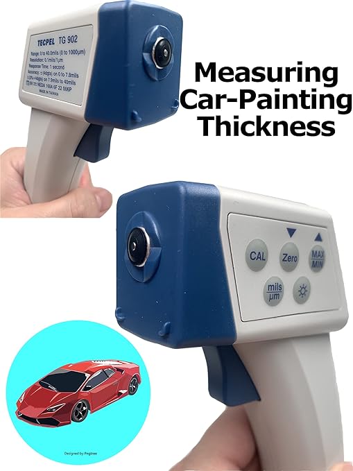 TECPEL TG-902 Digital Paint Thickness Gauge Tester F&NF