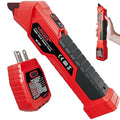 NOYAFA NF-827 AC Circuit Breaker Finder, New Upgraded Quickly Identify 90-120V NCV Circuit Breaker Finder Tool Kit with Integrated GFCI Outlet Tester, Electric Tester with Storage Case, Flashlight