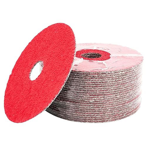 VSM 50-Pack - 5 inch 36 Grit (Coarse) - Ceramic Resin Fiber Discs with Top-Size, Tear Resistant Fiber Backing, Durable, Hand-Held Machine Compatible Sanding Discs