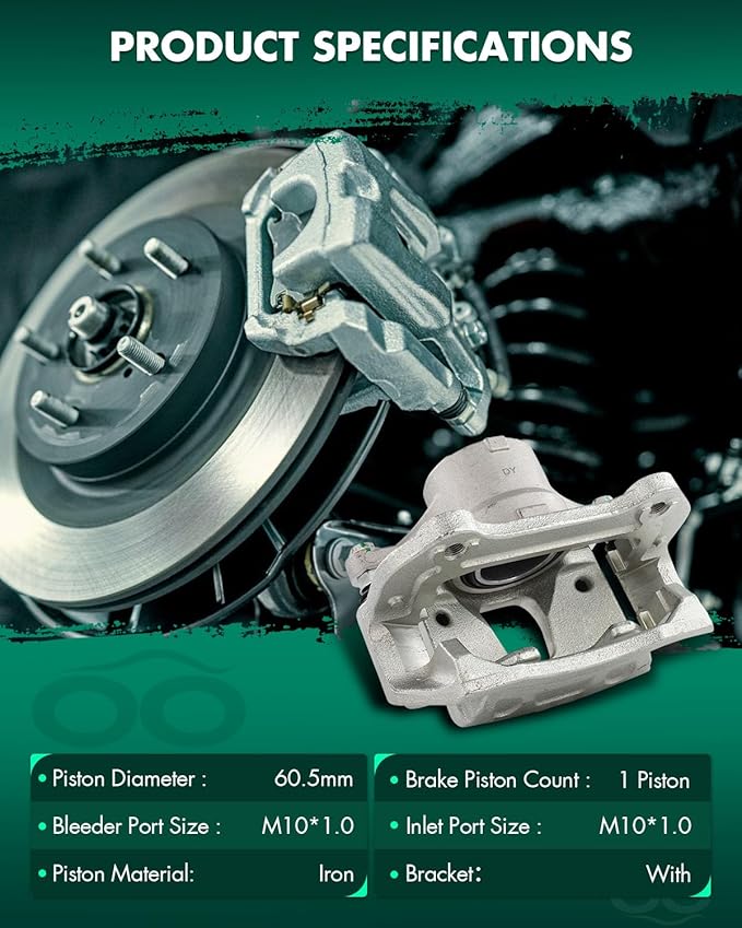 SCITOO Front Right Brake Caliper With Bracket 19B7325 Compatible For Hyundai For Kona Electric 2019,For Hyundai For Sonata 2015-2019,For Kia For Niro EV 2019,For Kia For Optima 2016-2020