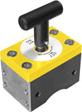 Magswitch MagSquare Magnetic Welding Square Base Clamp Holder for Welding Kit, Tools, Supplies and Accessories, Magnet Switch with On/Off Capabilities, yellow/Silver/Black, 1050 LBS