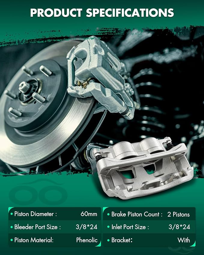 SCITOO Front Right Brake Caliper With Bracket 18B5072 Compatible For Ford For E-150 2008-2014,For Ford For E-150 Econoline 2008,For Ford For E-250 2008-2014