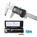 Digital Caliper 0-12" Measuring Tool with Metal Ruler, Micrometer Caliper with Auto-Off Feature, Interchangeable Between inches and millimeters for DIY/Household and 3D Printing, Black